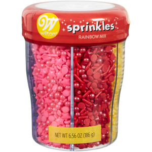 6-Cell Rainbow Medley Sprinkles Mix with Turning Lid, 6.56 oz.