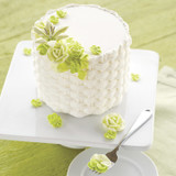 Floral Basketweave Cake