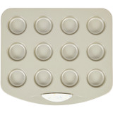 Daily Delights Non-Stick Mini Round Toaster Oven Pan, 12-Cavity